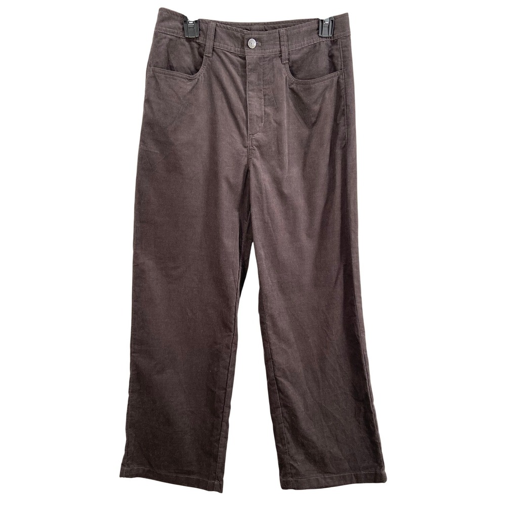 NWT Calvin Klein Jeans Pants Womens Sz 27 Brown Velvet High Rise Straight Leg
